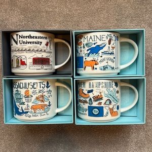 New England Pack! Starbucks Mugs!